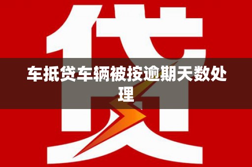 浑南车抵贷车辆被按逾期天数处理