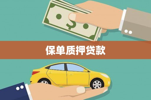 南乐保单质押贷款