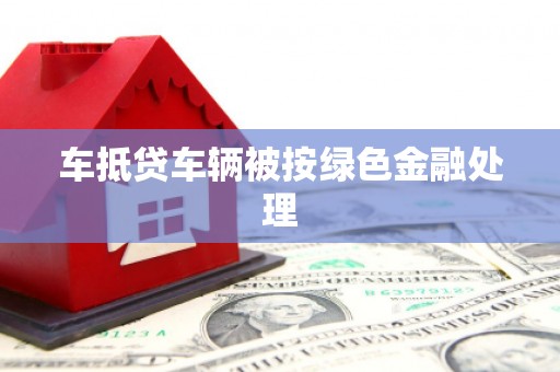海晏车抵贷车辆被按绿色金融处理