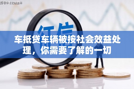 遂昌车抵贷车辆被按社会效益处理，你需要了解的一切