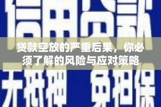 阿巴嘎旗贷款空放的严重后果，你必须了解的风险与应对策略