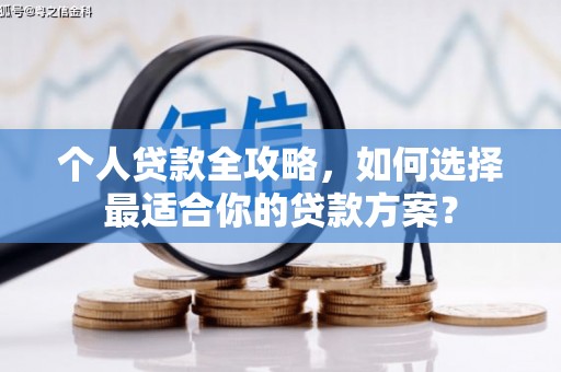 西港个人贷款全攻略，如何选择最适合你的贷款方案？