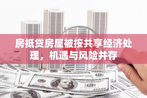 博尔塔拉蒙古房抵贷房屋被按共享经济处理，机遇与风险并存