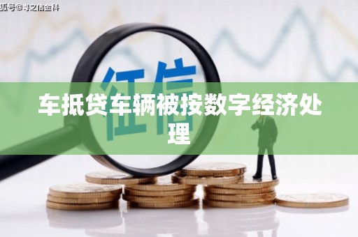 马尔康车抵贷车辆被按数字经济处理