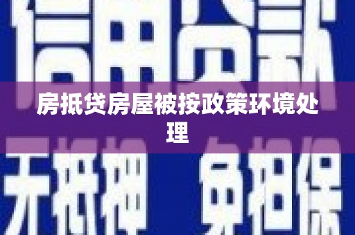 七美房抵贷房屋被按政策环境处理