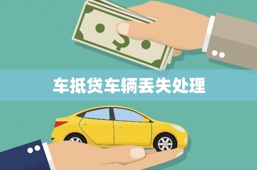 南阳车抵贷车辆丢失处理
