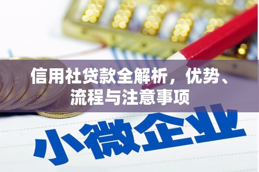 新荣信用社贷款全解析，优势、流程与注意事项