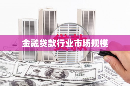 泾县金融贷款行业市场规模