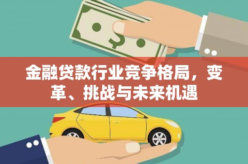 武陵金融贷款行业竞争格局，变革、挑战与未来机遇