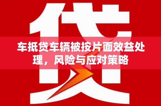 竹塘车抵贷车辆被按片面效益处理，风险与应对策略