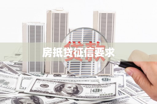 天元房抵贷征信要求