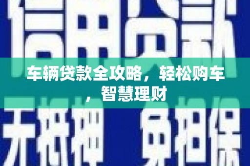 琼海车辆贷款全攻略，轻松购车，智慧理财