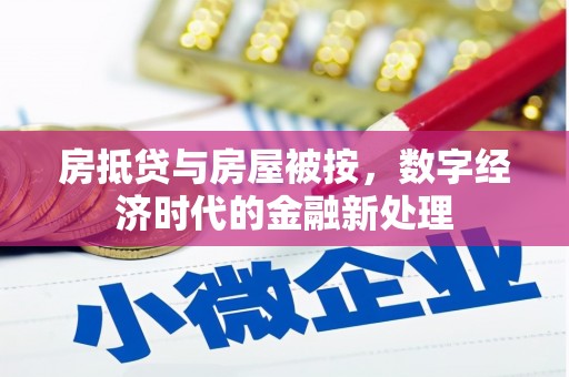 浉河房抵贷与房屋被按，数字经济时代的金融新处理