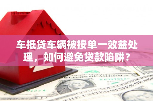 宝兴车抵贷车辆被按单一效益处理，如何避免贷款陷阱？