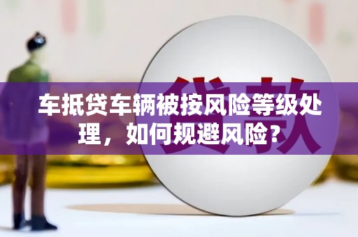 丰城车抵贷车辆被按风险等级处理，如何规避风险？