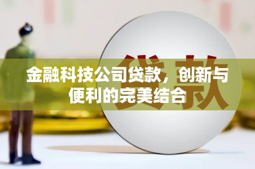 南溪金融科技公司贷款，创新与便利的完美结合