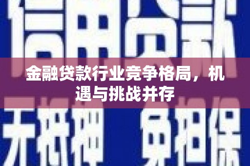 丰宁金融贷款行业竞争格局，机遇与挑战并存