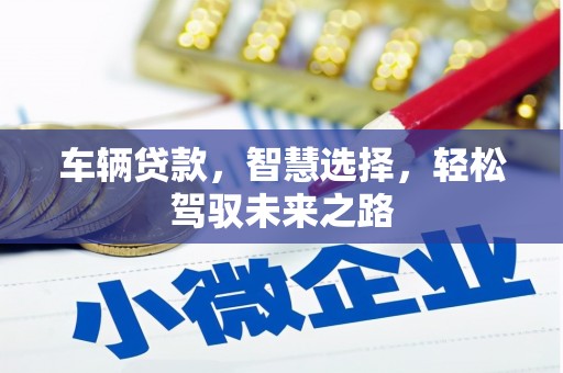 赤壁车辆贷款，智慧选择，轻松驾驭未来之路