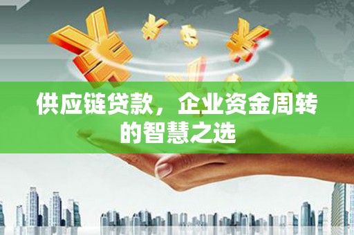 东宝供应链贷款，企业资金周转的智慧之选