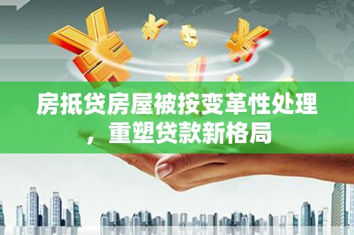 武进房抵贷房屋被按变革性处理，重塑贷款新格局