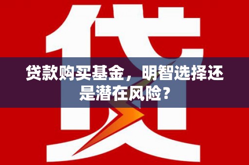 宣汉贷款购买基金，明智选择还是潜在风险？