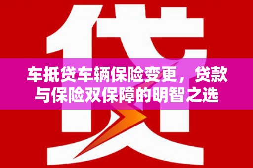 镇远车抵贷车辆保险变更，贷款与保险双保障的明智之选