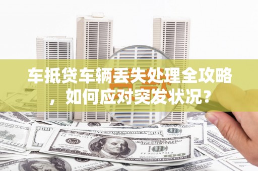 宜章车抵贷车辆丢失处理全攻略，如何应对突发状况？