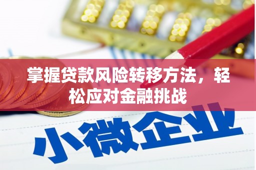 荣成掌握贷款风险转移方法，轻松应对金融挑战