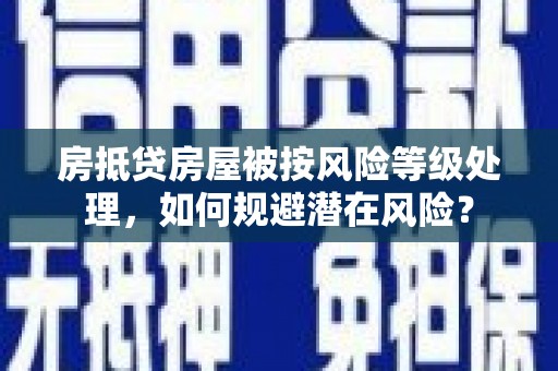 岳塘房抵贷房屋被按风险等级处理，如何规避潜在风险？