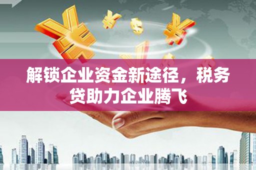 孝昌解锁企业资金新途径，税务贷助力企业腾飞