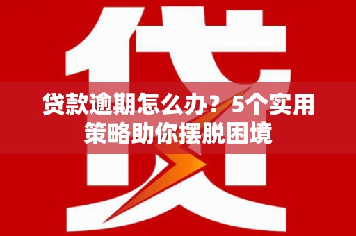 云和贷款逾期怎么办？5个实用策略助你摆脱困境