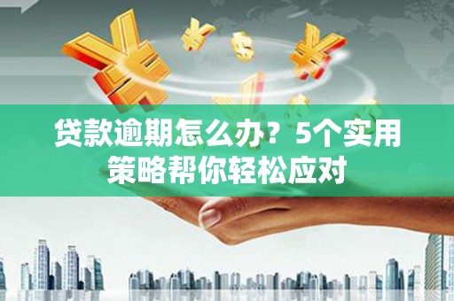 且末贷款逾期怎么办？5个实用策略帮你轻松应对