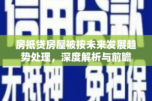 广州房抵贷房屋被按未来发展趋势处理，深度解析与前瞻