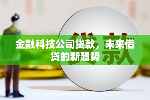溆浦金融科技公司贷款，未来借贷的新趋势
