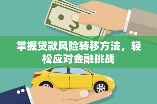 长岭掌握贷款风险转移方法，轻松应对金融挑战