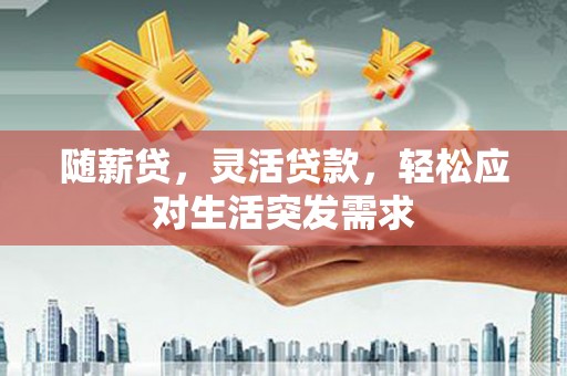新邱随薪贷，灵活贷款，轻松应对生活突发需求