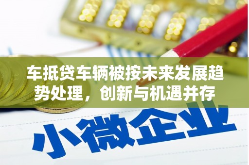 云和车抵贷车辆被按未来发展趋势处理，创新与机遇并存