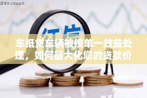 碑林车抵贷车辆被按单一效益处理，如何最大化您的贷款价值？