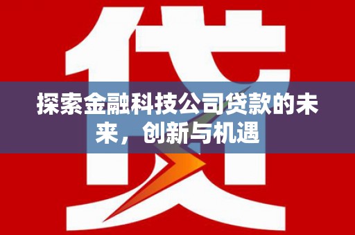 巫山探索金融科技公司贷款的未来，创新与机遇