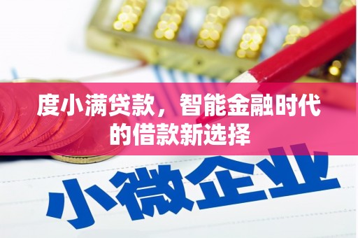 宁南度小满贷款，智能金融时代的借款新选择