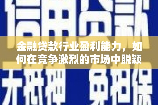 城中金融贷款行业盈利能力，如何在竞争激烈的市场中脱颖而出？