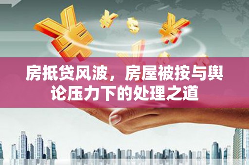 城中房抵贷风波，房屋被按与舆论压力下的处理之道