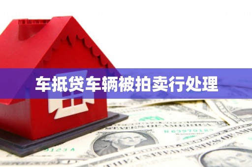 民众车抵贷车辆被拍卖行处理