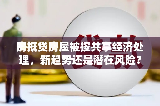 杉林房抵贷房屋被按共享经济处理，新趋势还是潜在风险？