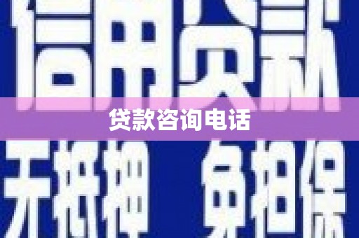 鸟松贷款咨询电话