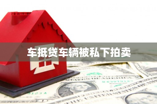 盐源车抵贷车辆被私下拍卖