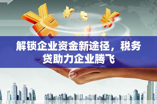 太湖解锁企业资金新途径，税务贷助力企业腾飞