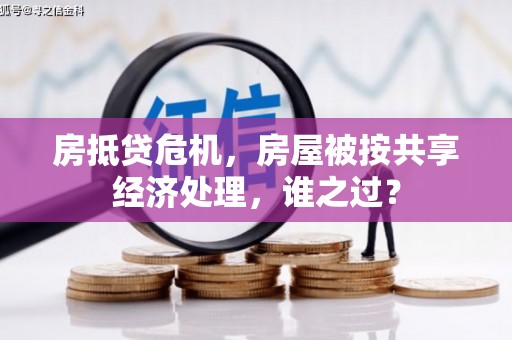 龙子湖房抵贷危机，房屋被按共享经济处理，谁之过？