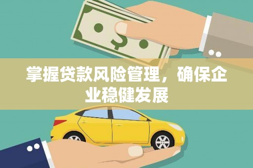 蚌山掌握贷款风险管理，确保企业稳健发展