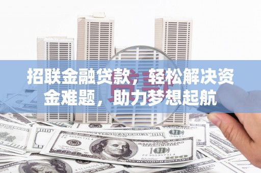 大武招联金融贷款，轻松解决资金难题，助力梦想起航